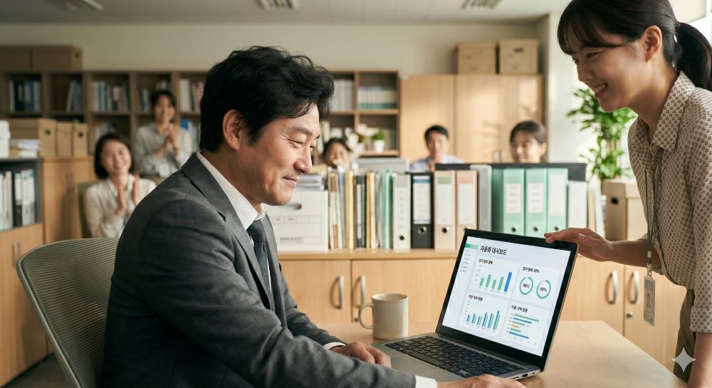 전문직 사무소 자동화 성공 — 사무실 분위기 전환